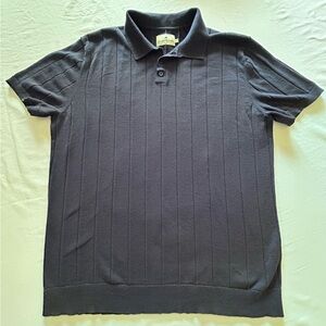 The Normal Brand Knit Polo Shirt Men XL Textured Swea